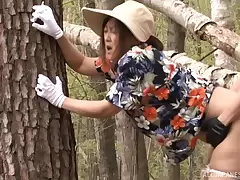 Cheating Japanese wife meets to fro her lover in be imparted to murder local forest